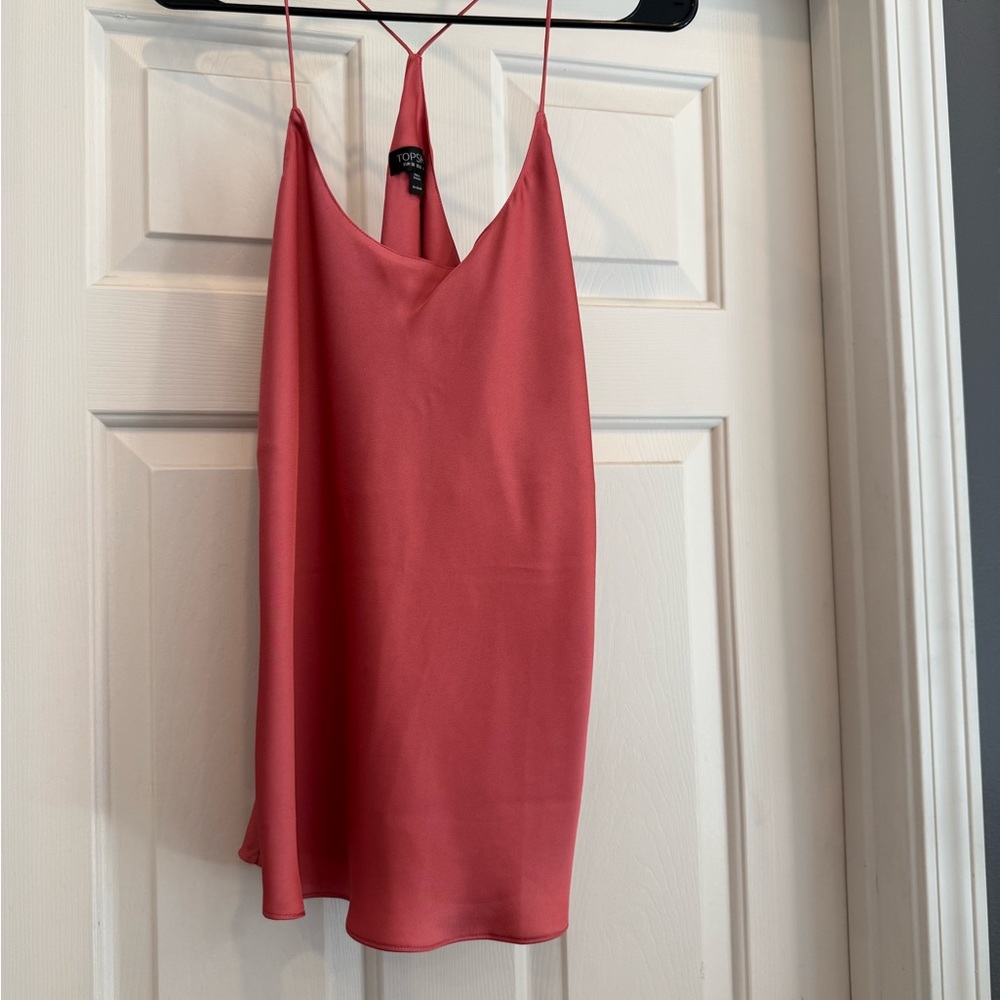 Topshop Coral Cami Top